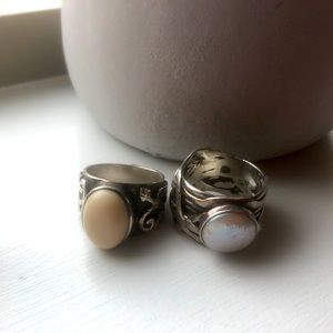 Two sterling silver Rings